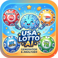 US lotto AI Lab app icon